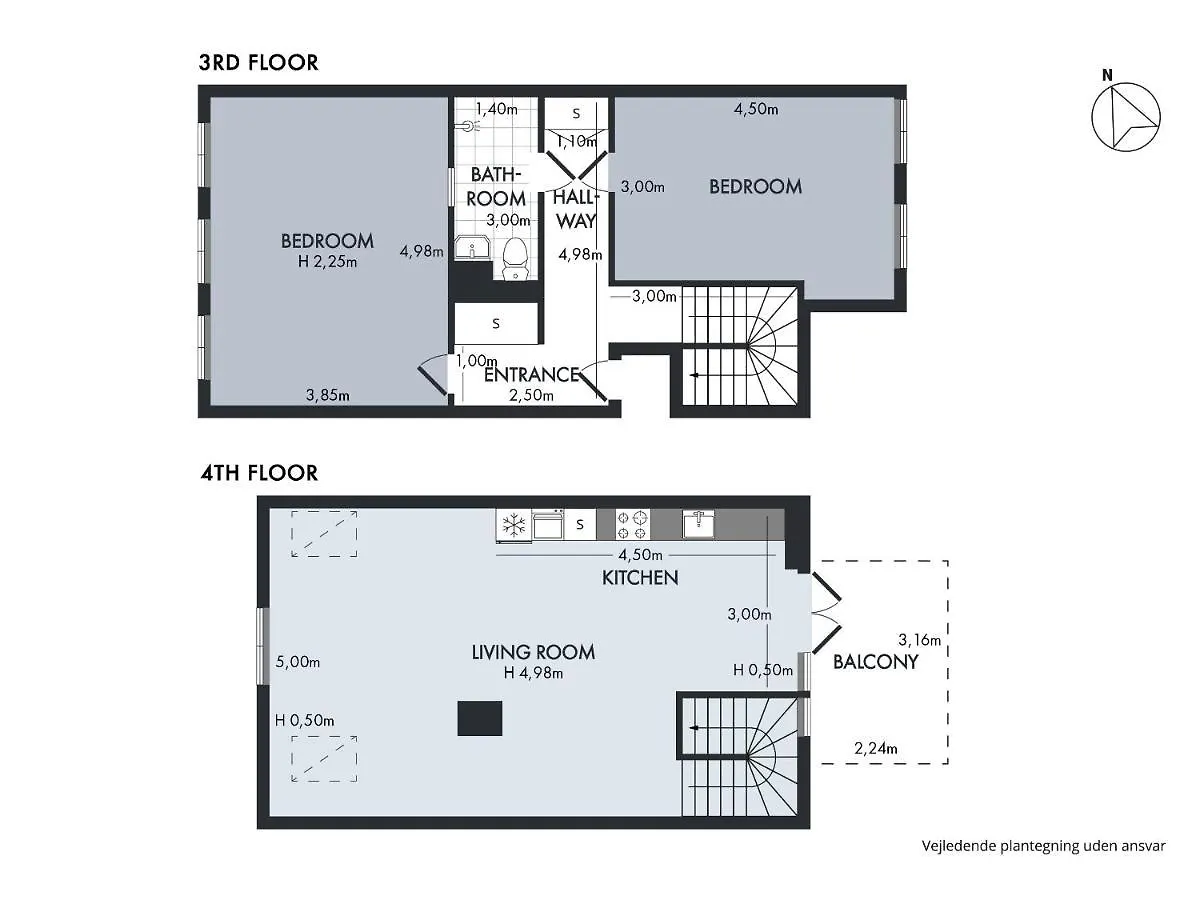 Sanders Main - Endearing Two-Bedroom Duplex Apartment With A Balcony Next To Magical Nyhavn Koppenhága